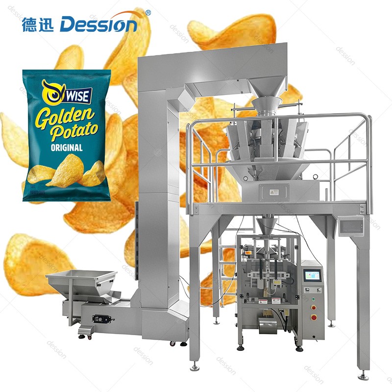 Automatic VFFS Packaging Machine from Leading China Manufacturer for Chips, Snacks, and Puffed Food — machine and packaging reference