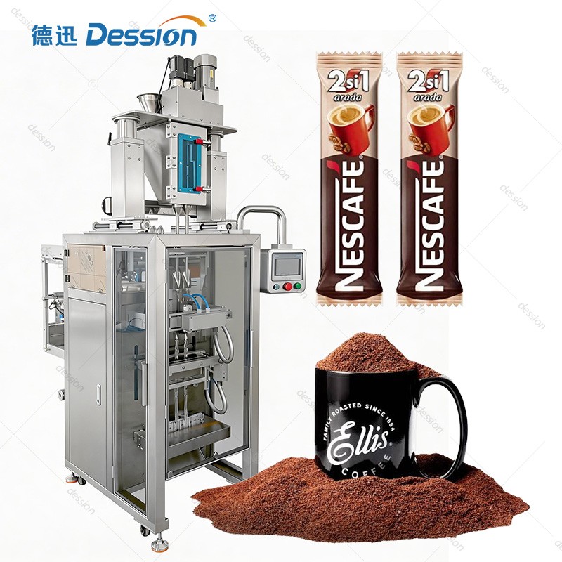 Multi-Lane Coffee Powder Stick Pack Machine with Advanced Nitrogen Flushing — machine and packaging reference