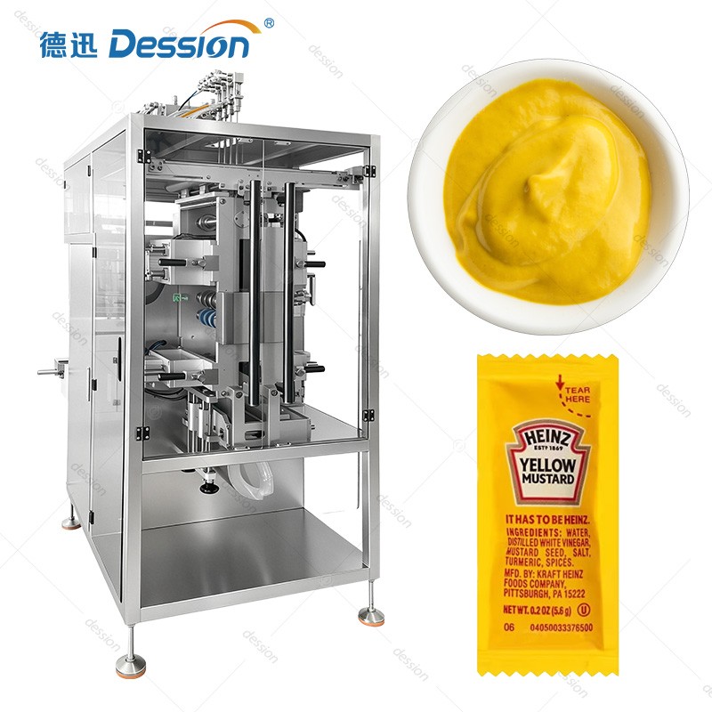 Multi-Lane Mustard Sachet Packing Machine for Particle-Rich Sauces — machine and packaging reference