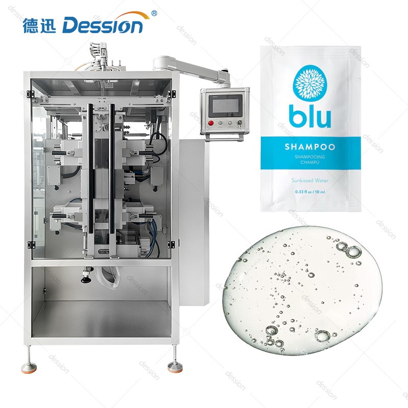 Multi-Lane Shampoo Sachet Packing Machine with Anti-Foaming Dosing System — machine and packaging reference