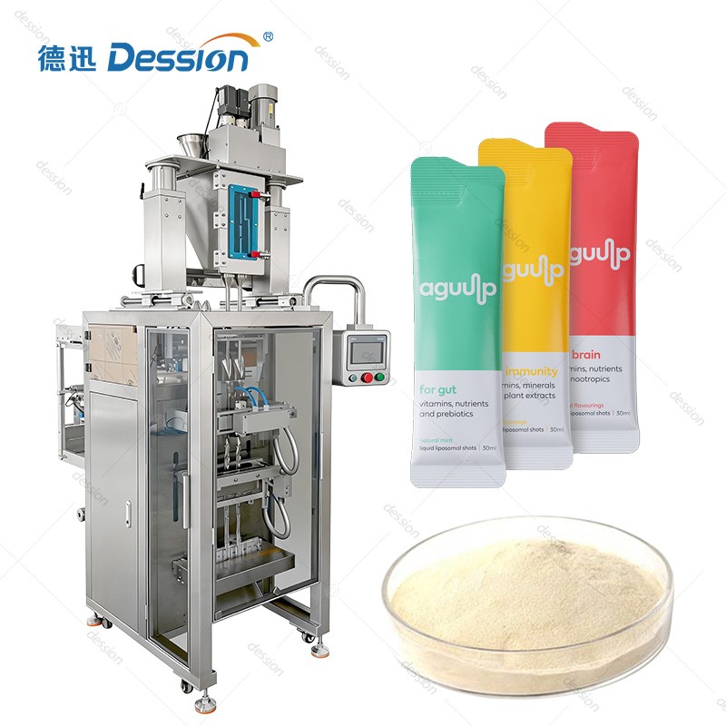 High-Speed Multi-Lane Pharmaceutical Powder VFFS Packager | Modular Quick-Change for Flexible Nutraceutical & Supplement Co-Packing — machine and packaging reference