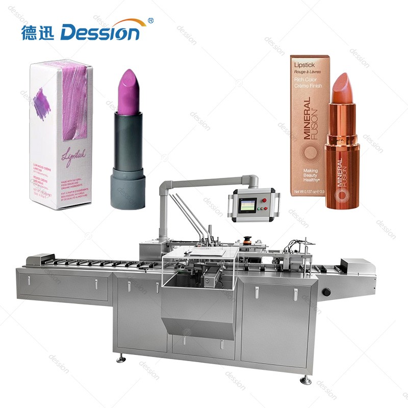 High-Precision Cosmetic Cartoning Machine for Lipsticks and Luxury Beauty Products — machine and packaging reference