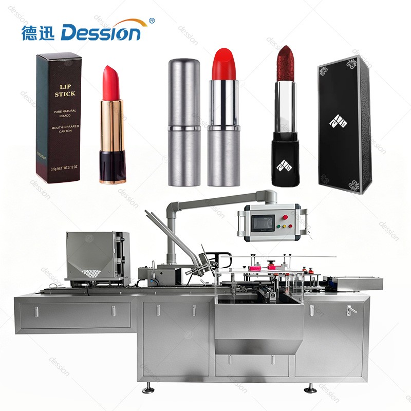 Modular Lipstick Cartoner with Integrated Coding and Leaflet Insertion — machine and packaging reference