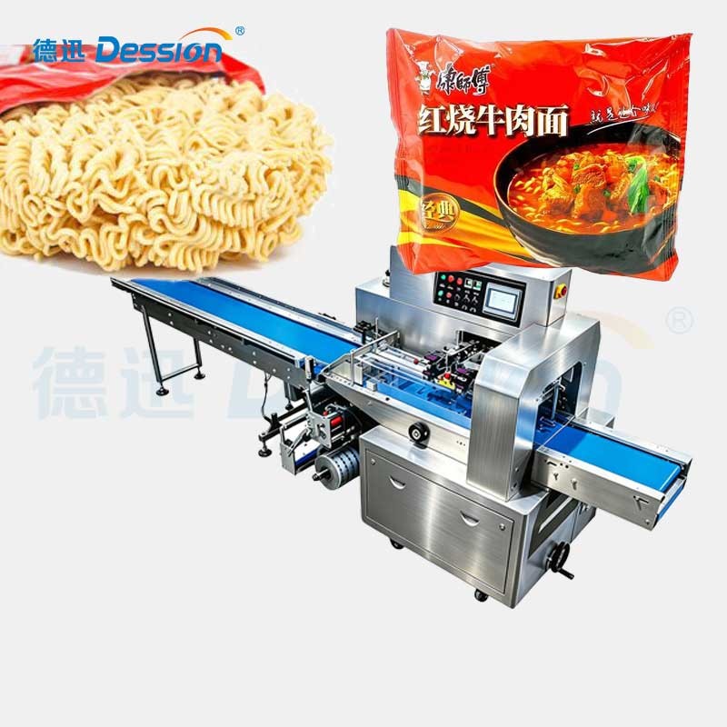 Multi Function Horizontal Flow Pack Instant Noodle Packaging Machine — machine and packaging reference