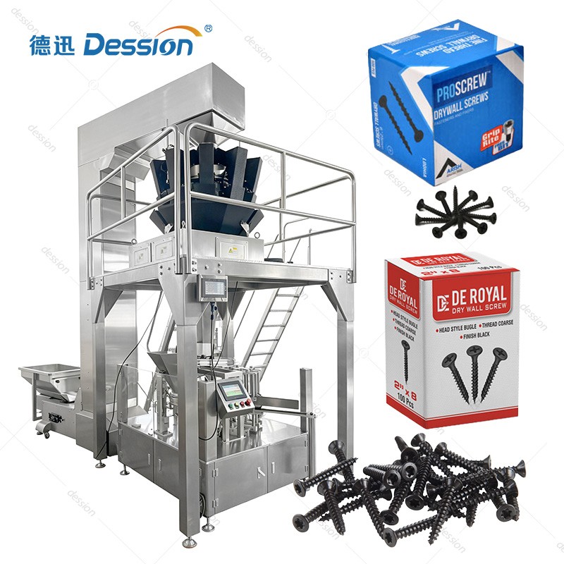Automatic Hardware Cartoning Machine from Leading China Manufacturer for Screws, Nuts, and Fasteners — machine and packaging reference