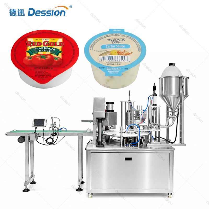 Automatic Sauce Cup Filling and Sealing Machine — machine and packaging reference