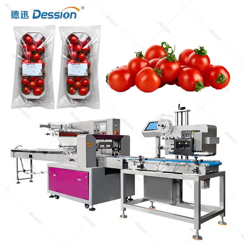 Automatic Tomato Tray Packaging Machine — machine and packaging reference