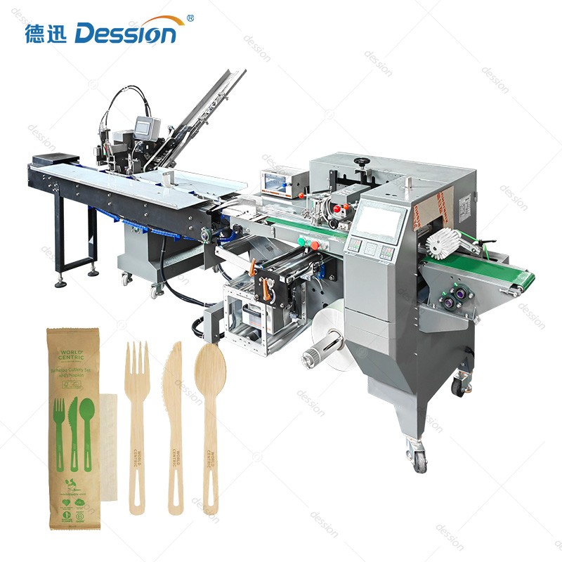 Automatic Single-Portion Disposable Cutlery Packaging Machine — machine and packaging reference