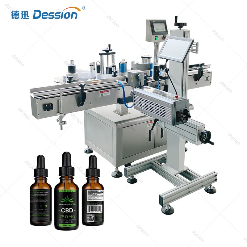 Automatic Labeling Machine for CBD Oil & Essential Oil Bottles — machine and packaging reference