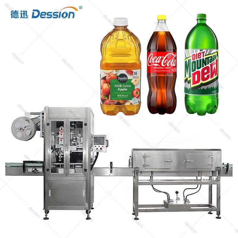 Automatic Beverage Bottle Shrink Sleeve Labeling Machine — machine and packaging reference