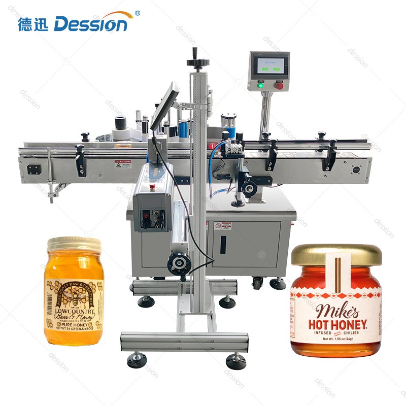 Automatic Labeling Machine for Honey Jars and Glass Containers — machine and packaging reference