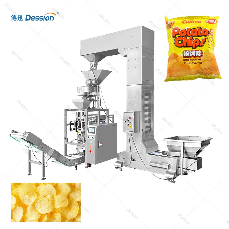 Large Vertical Form Fill Seal Machine for Potato Chips & Snack Foods — machine and packaging reference