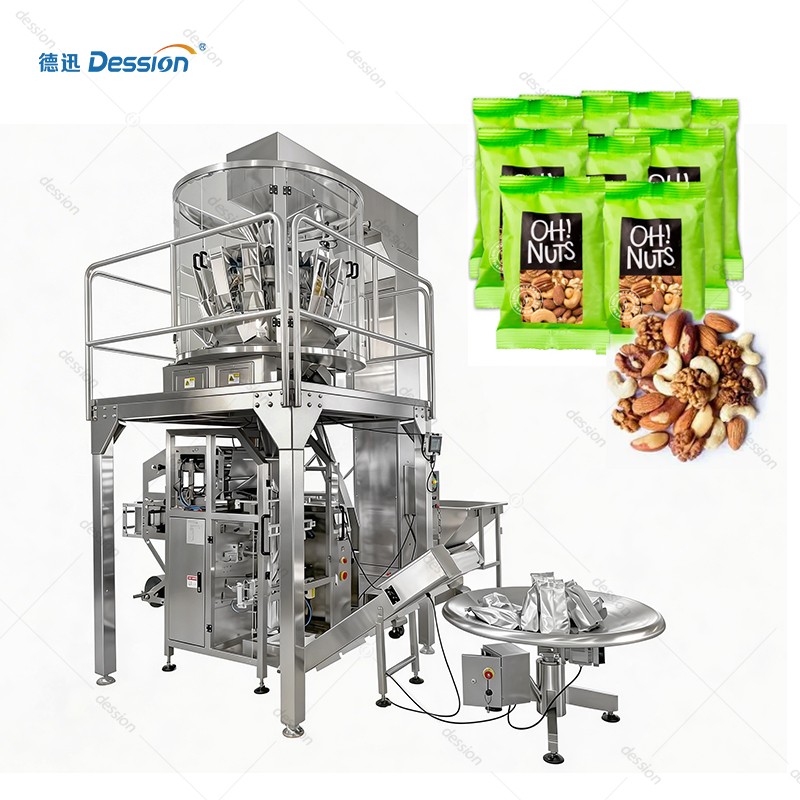 Large Vertical Form Fill Seal Machine for Nuts & Dried Fruit Packaging — machine and packaging reference