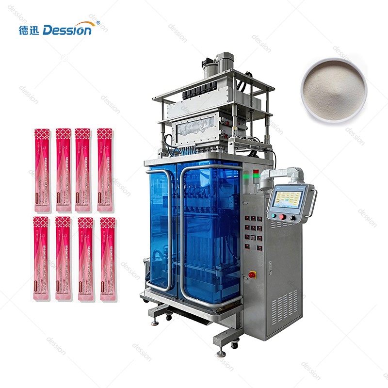Automatic 8-Lane Back-Seal Powder Packaging Machine for Protein Powder — machine and packaging reference