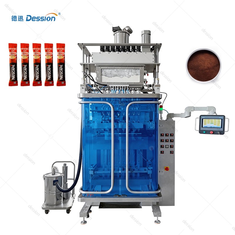 Automatic 8-Lane Back-Seal Powder Packaging Machine for Coffee Powder — machine and packaging reference