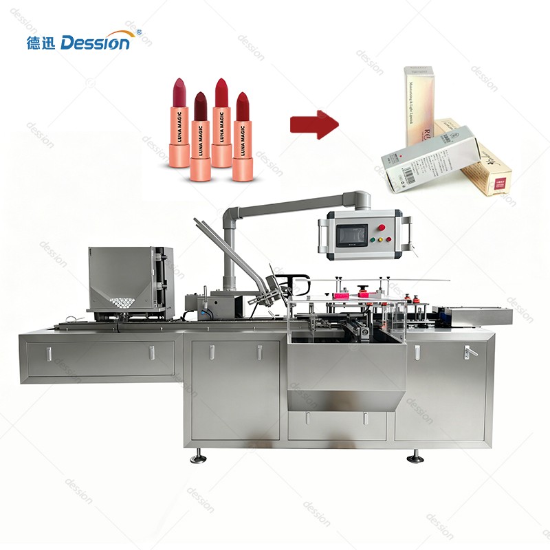 Automatic Cartoning Machine for Lipsticks & Cosmetic Tubes — machine and packaging reference