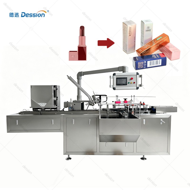Industrial Cosmetic Packaging & Cartoning Line: High-Precision Lipstick Solutions — machine and packaging reference