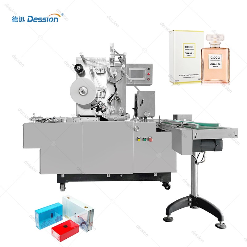 Industrial Perfume Film Wrapping Solution: High-Speed 3D Overwrapping & Tear Tape Integration — machine and packaging reference