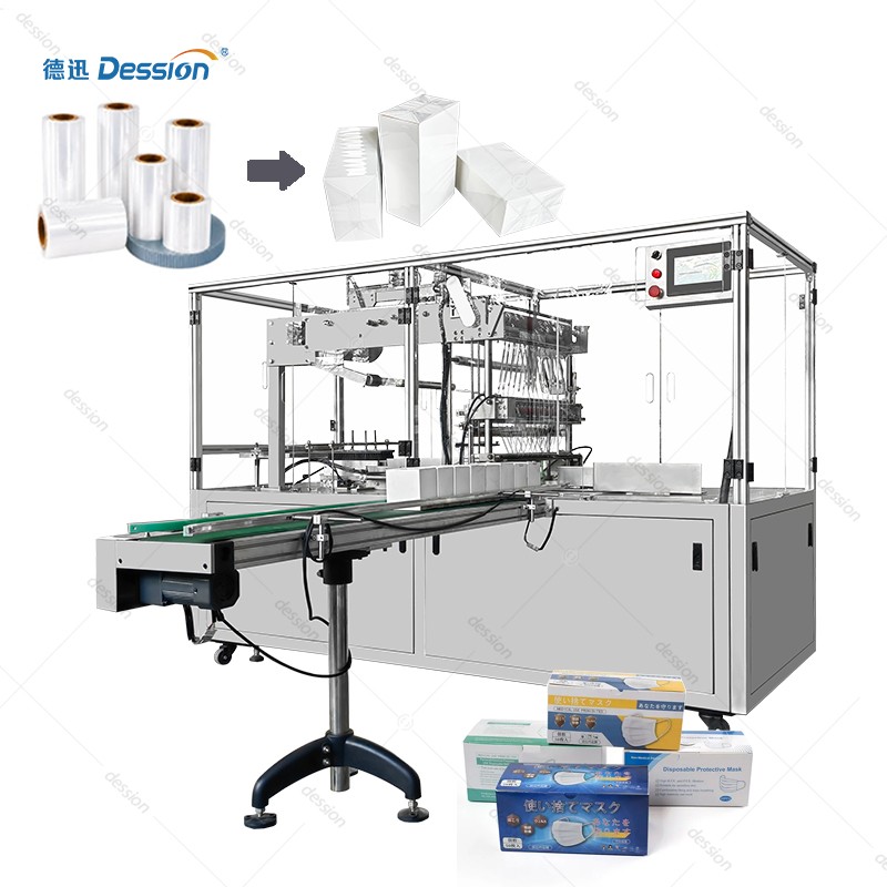Automatic 3D Overwrapping Machine for Face Mask Boxes — machine and packaging reference