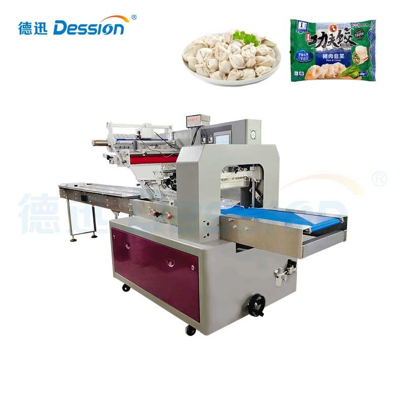 Full Automatic Frozen Dumpling with Tray Packaging Machine — machine and packaging reference