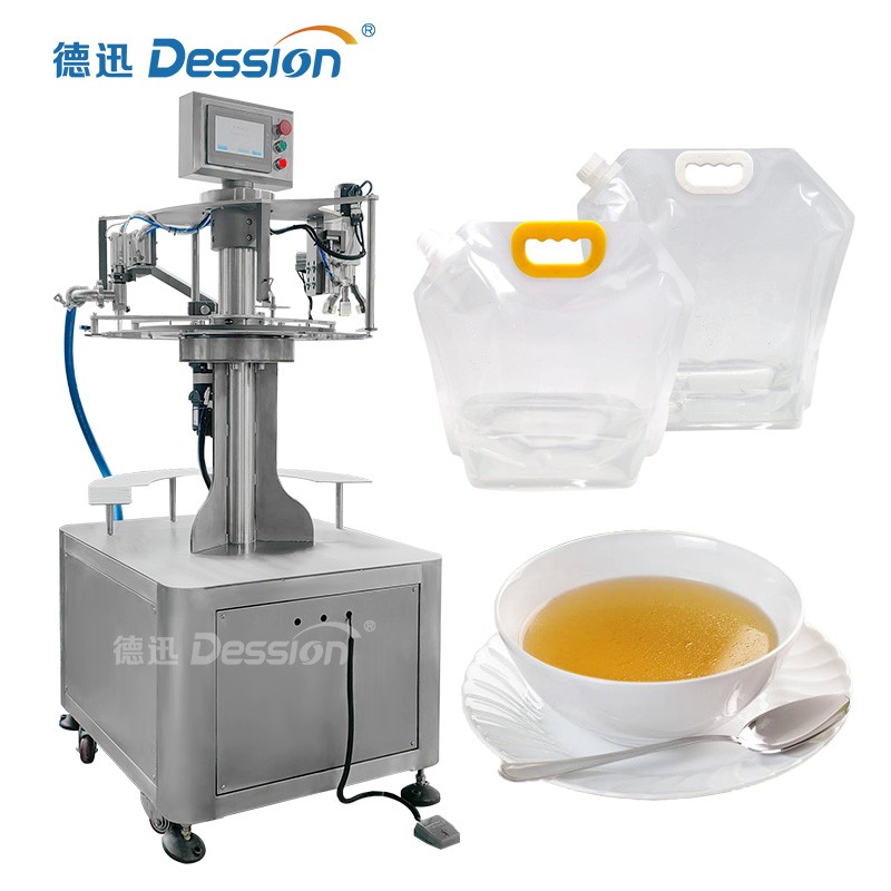 New Automatic Beer Nozzle Bag Filling Machine — machine and packaging reference