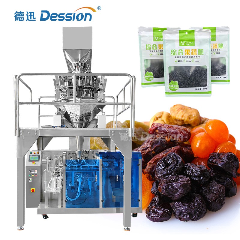 Automatic Zipper Self-Standing Bag Fruit Packaging Machine — machine and packaging reference