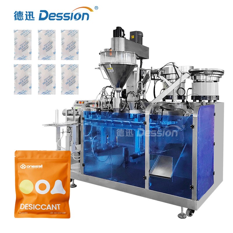 Automatic Food Bag Packaging Machine With Pre-Filled Desiccant For Drying — machine and packaging reference