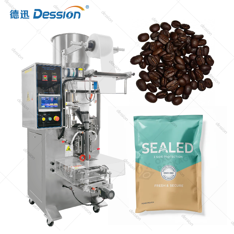 High Speed Vertical Coffee Bean Packing Machine with Measuring Cup System — machine and packaging reference