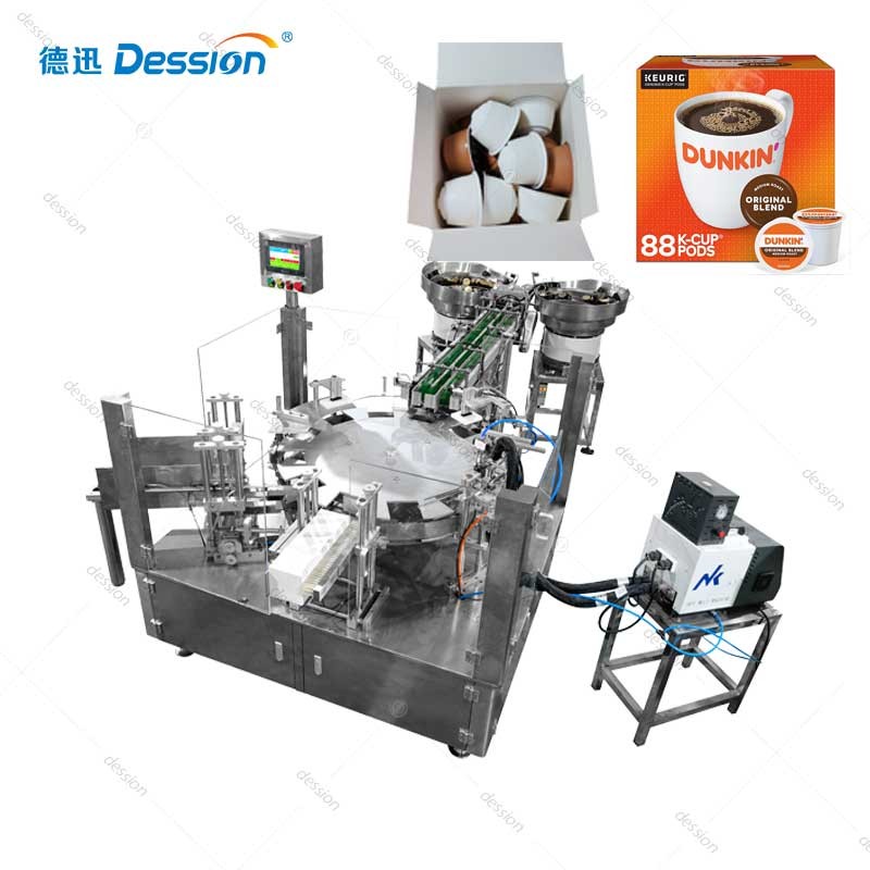 Original Blend Coffee K-Cup Pods Cartoning Machine — machine and packaging reference
