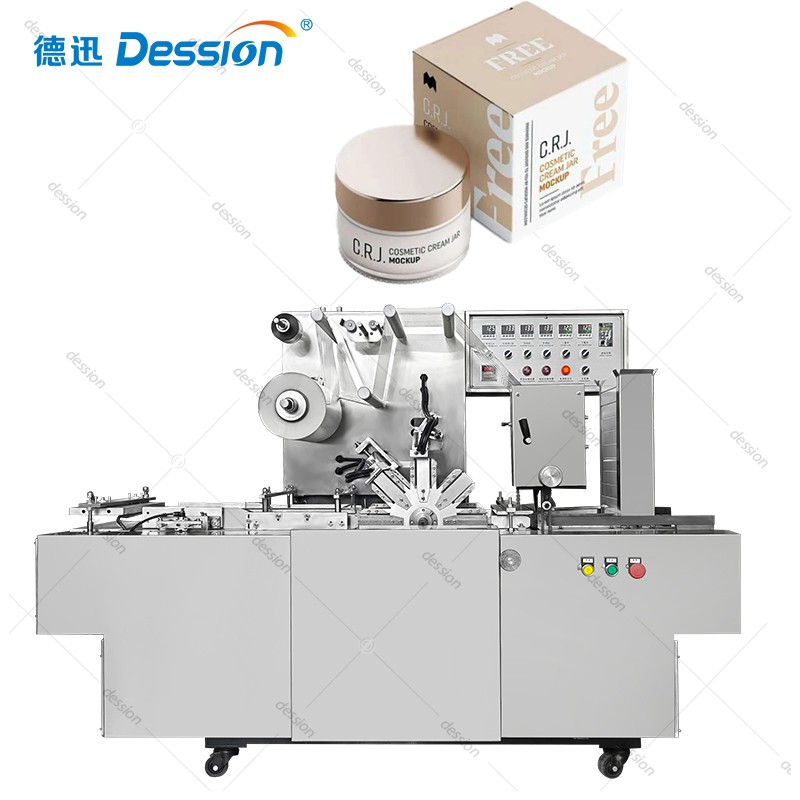 Multifunctional Cosmetic Bottles Cellophane Wrapping Machine — machine and packaging reference
