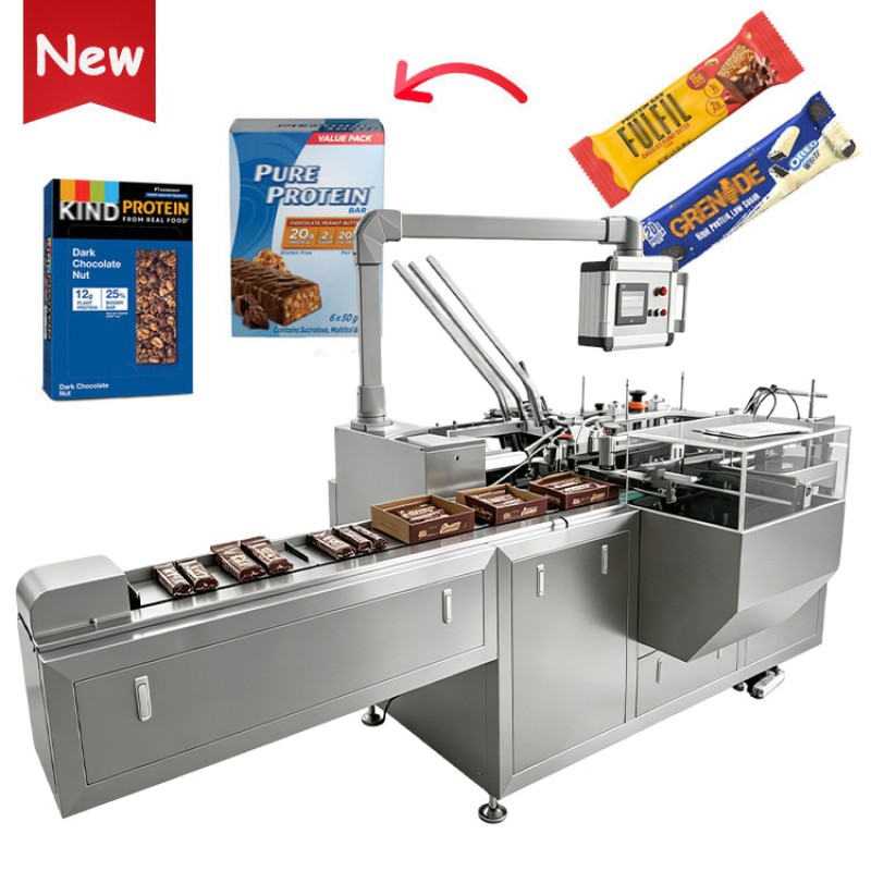 Automatic Protein bars and energy bars Cartoning Packing Machine — machine and packaging reference