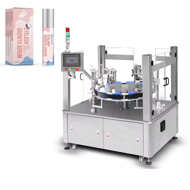 Automatic Vertical Cosmetic Perfume Box Filli Cartoning Machine — machine and packaging reference