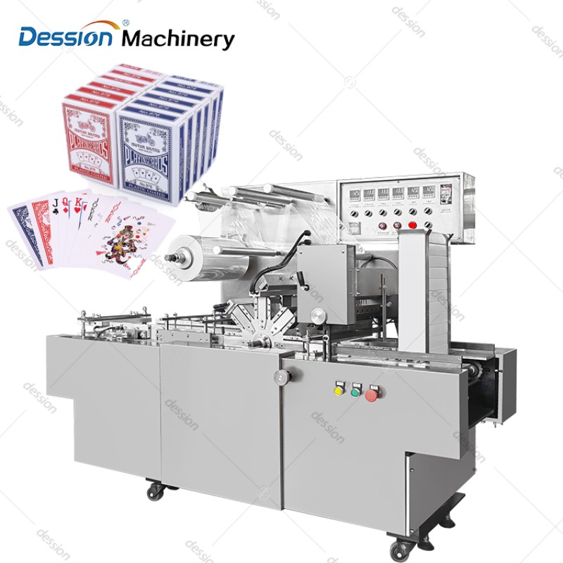 Fully Automatic Playing Cards Cellophane Overwrapping Packing Machine — machine and packaging reference