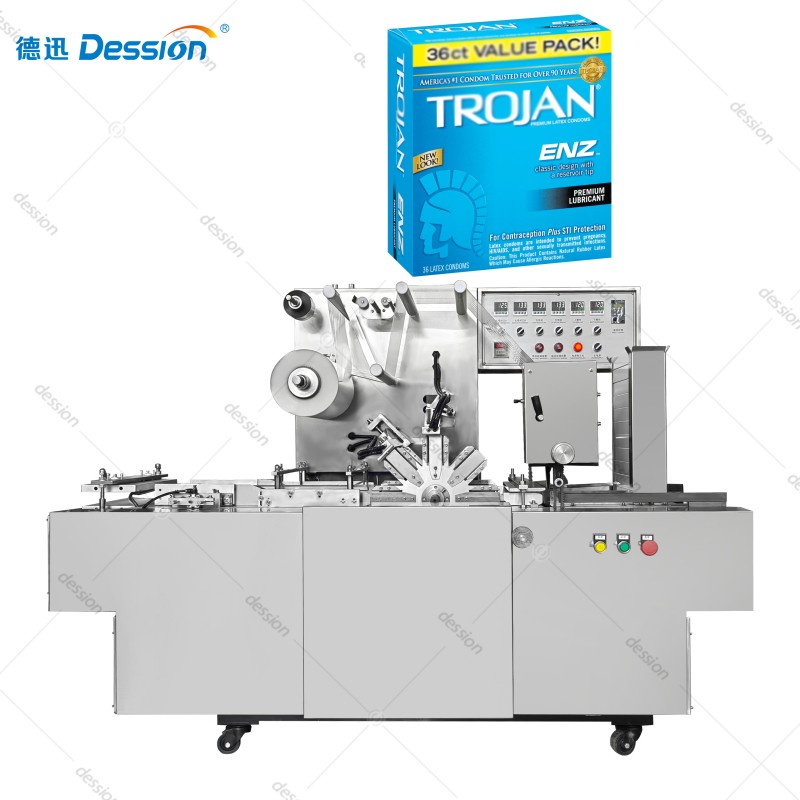Factory Price 3D Overwrapping Machine Condoms Cellophane Wrapped Packaging Machine — machine and packaging reference
