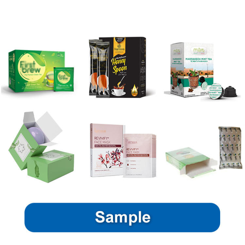 Automatic cartoning machine for tea bag packaging — equipment / application detail