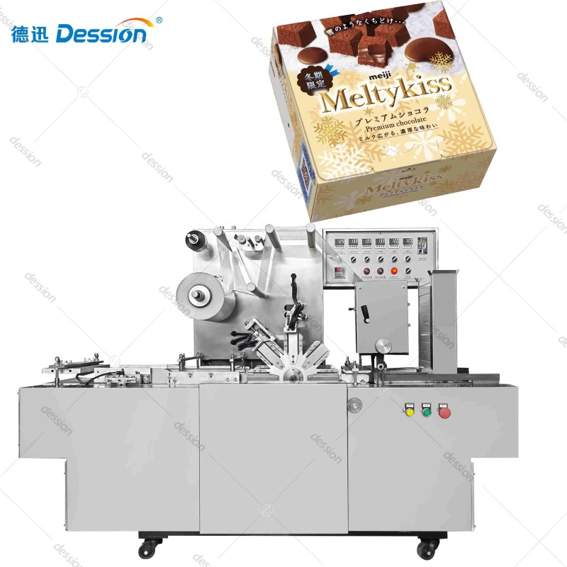 Fully Automatic High End Chocolate Box Cellophane 3D Wrapping Machine — machine and packaging reference