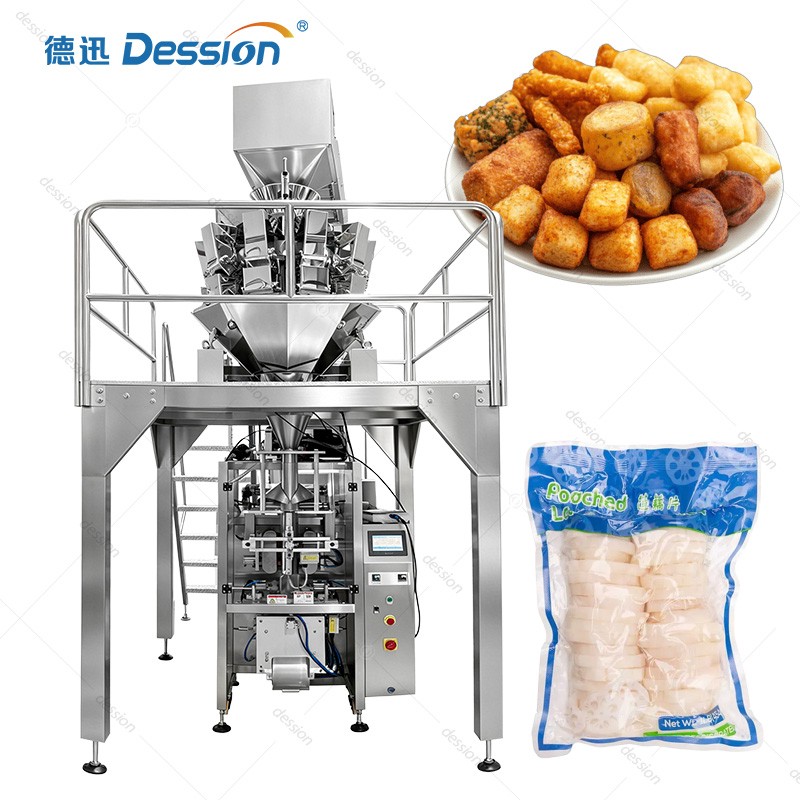 Frozen Food Packaging Machine from Leading Chinese Manufacturer for IQF Products, Dumplings, and Meatballs — machine and packaging reference