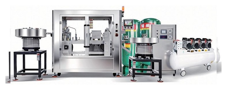 Linear coffee filling machine from the Dession catalog.