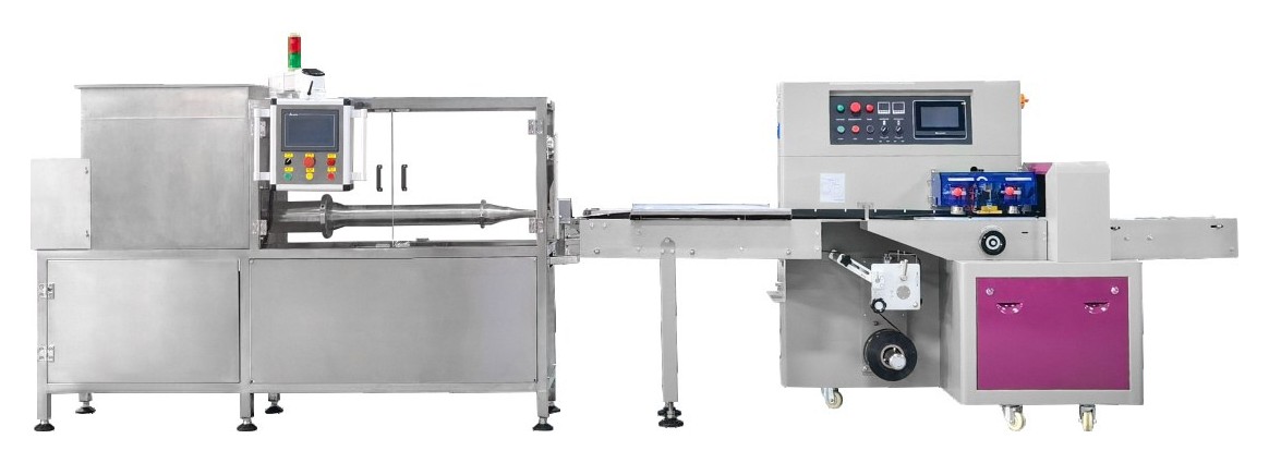 Horizontal high-speed hookah packaging machine DS-350SY from the Dession catalog.
