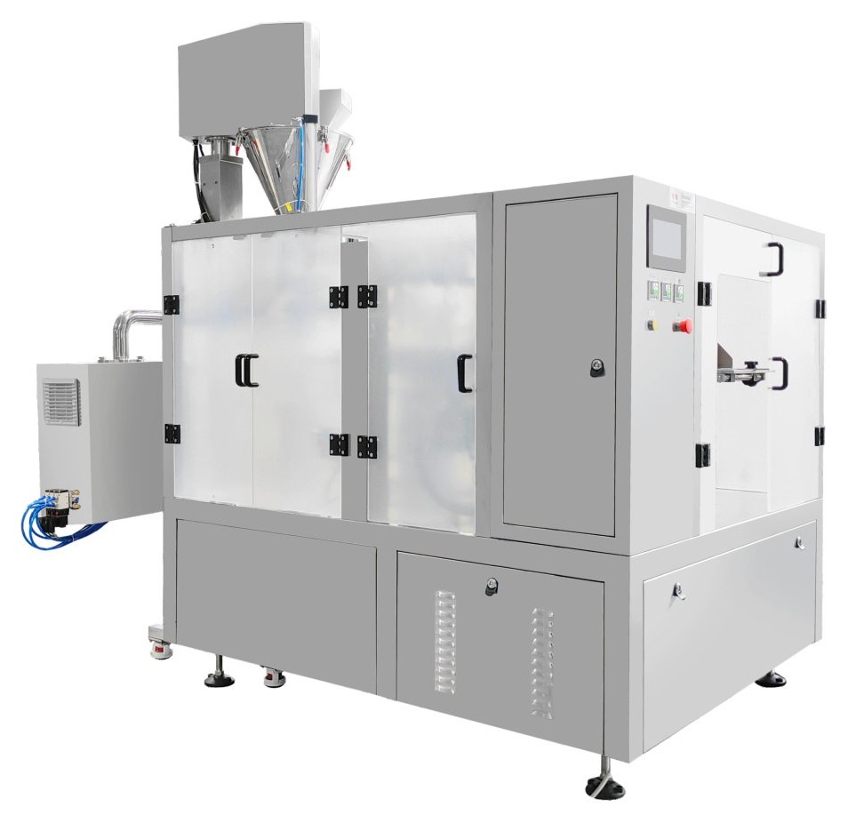 Premade pouch shisha packaging machine DS-350SY from the Dession catalog.